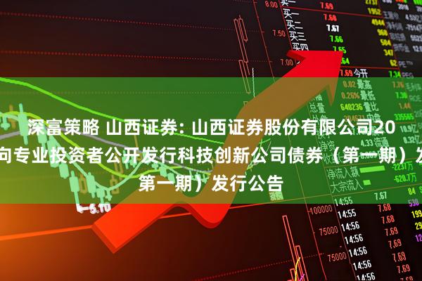 深富策略 山西证券: 山西证券股份有限公司2025年面向专业投资者公开发行科技创新公司债券（第一期）发行公告