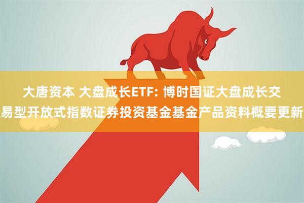 大唐资本 大盘成长ETF: 博时国证大盘成长交易型开放式指数证券投资基金基金产品资料概要更新